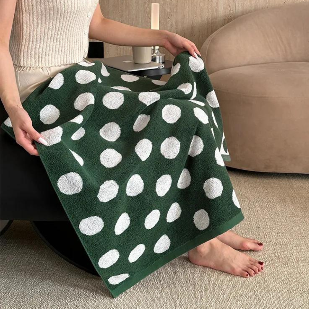 PolkaDot Cerclé | Organic Cotton Bath Towel