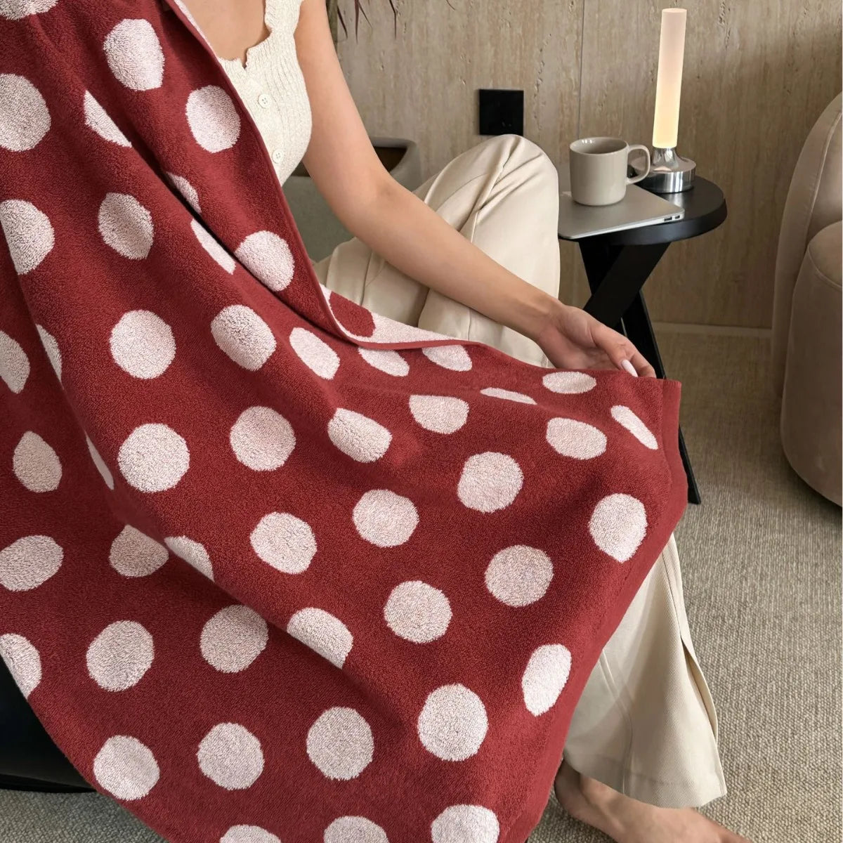 PolkaDot Cerclé | Organic Cotton Bath Towel