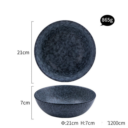 Indigo Ceramic | Plate & Bowl Set