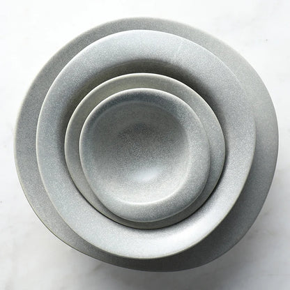 ZenStones | Japanese Plate & Bowl Set