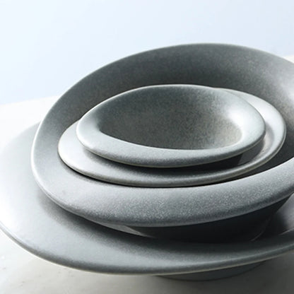 ZenStones | Japanese Plate & Bowl Set